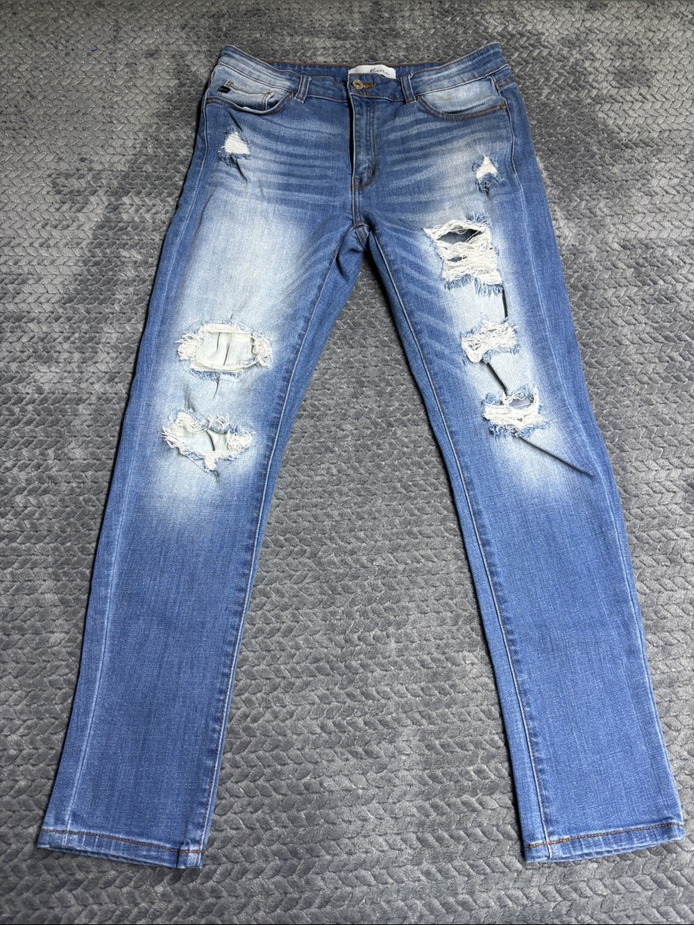 KanCan Blue Distressed Skinny Jeans